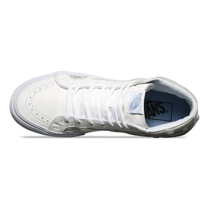 VANS Sk8 Hi Slim (Frayed Native) True White Tribal Womens Size 9.5 Casual Shoes