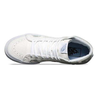 VANS Sk8 Hi Slim (Frayed Native) True White Tribal Womens Size 9.5 Casual Shoes