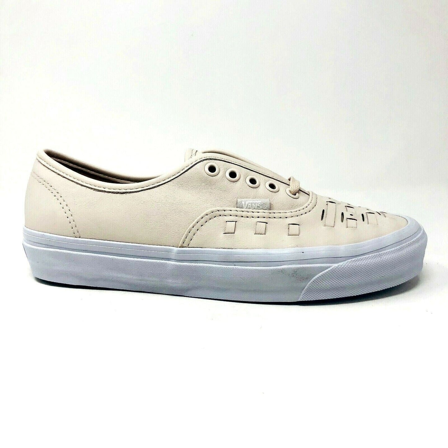 Vans Authentic Weave (Leather) Delicacy Pink Womens Casual Sneakers