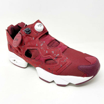 Reebok Instapump Fury SP Merlot Dark Red White Mens Basketball Sneakers AQ9802