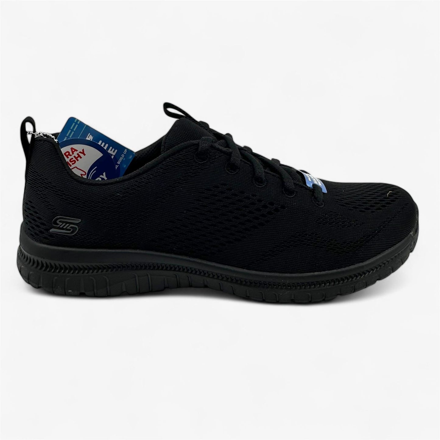 Skechers Virtue Ambrosia Black Womens Athletic Sneaker