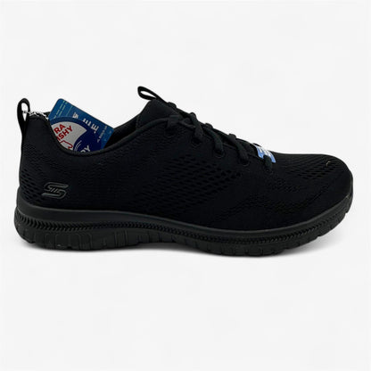 Skechers Virtue Ambrosia Black Womens Athletic Sneaker