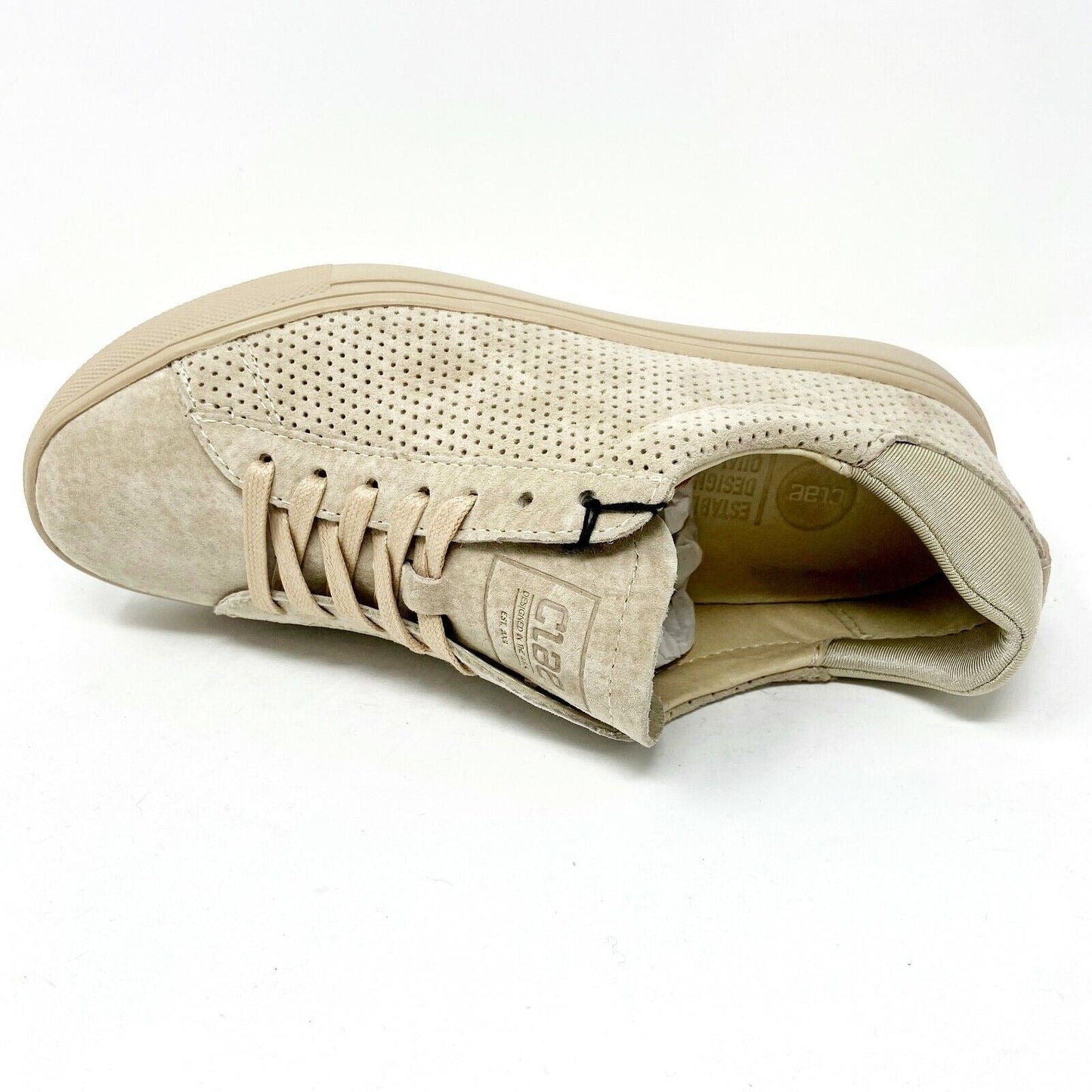 Clae Bradley Light Tan Suede Mens Premium Sneakers