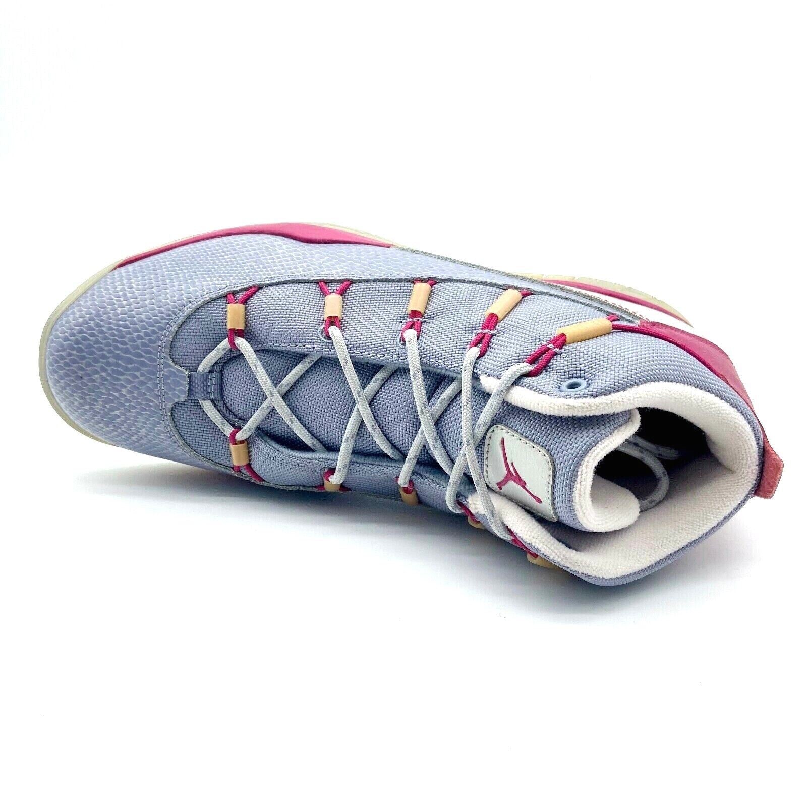 Jordan Prime Flight (GS) Gray Hyper Fuchsia Kids Basketball Sneakers 616593 009
