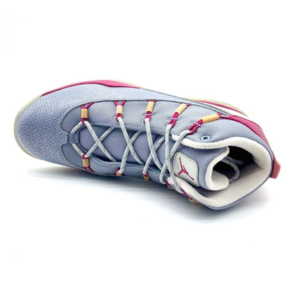 Jordan Prime Flight (GS) Gray Hyper Fuchsia Kids Basketball Sneakers 616593 009