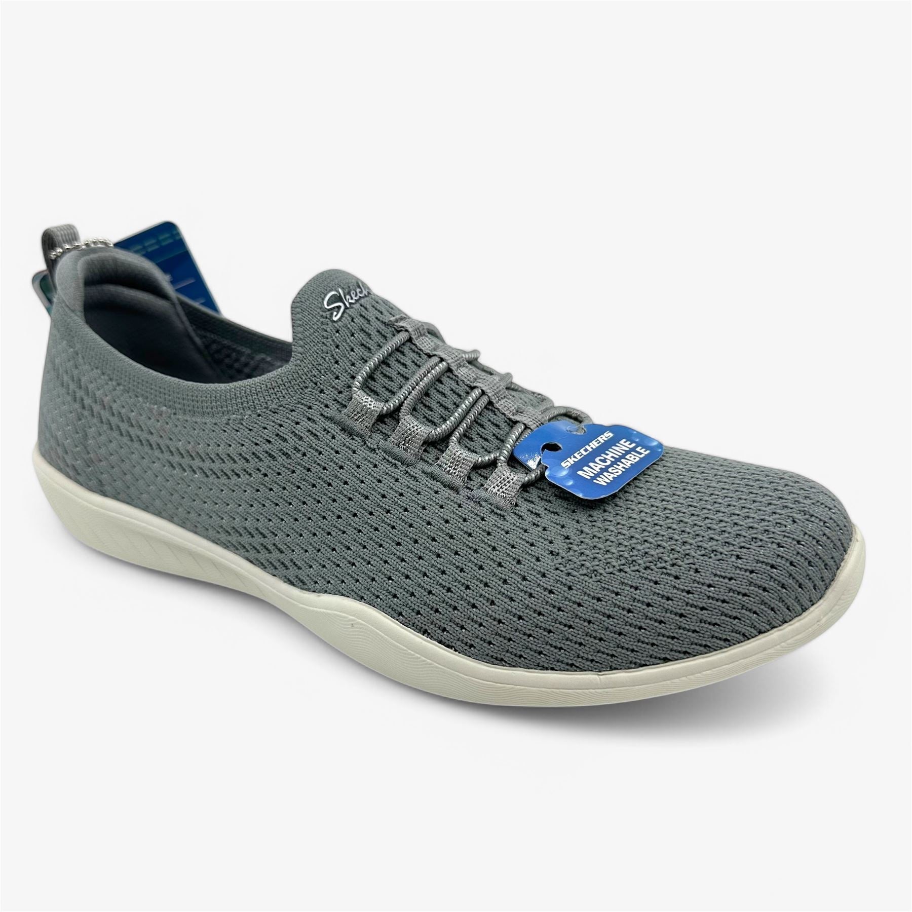 Skechers Newbury ST Starlight Stroll Gray Womens Casual Sneaker
