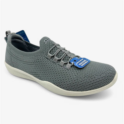 Skechers Newbury ST Starlight Stroll Gray Womens Casual Sneaker