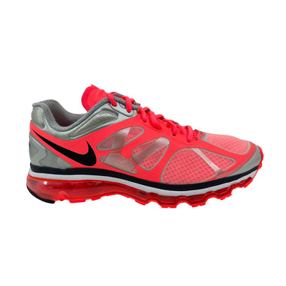 Nike Air Max+ 2012 White Hot Punch Platinum Womens Athletic Sneaker