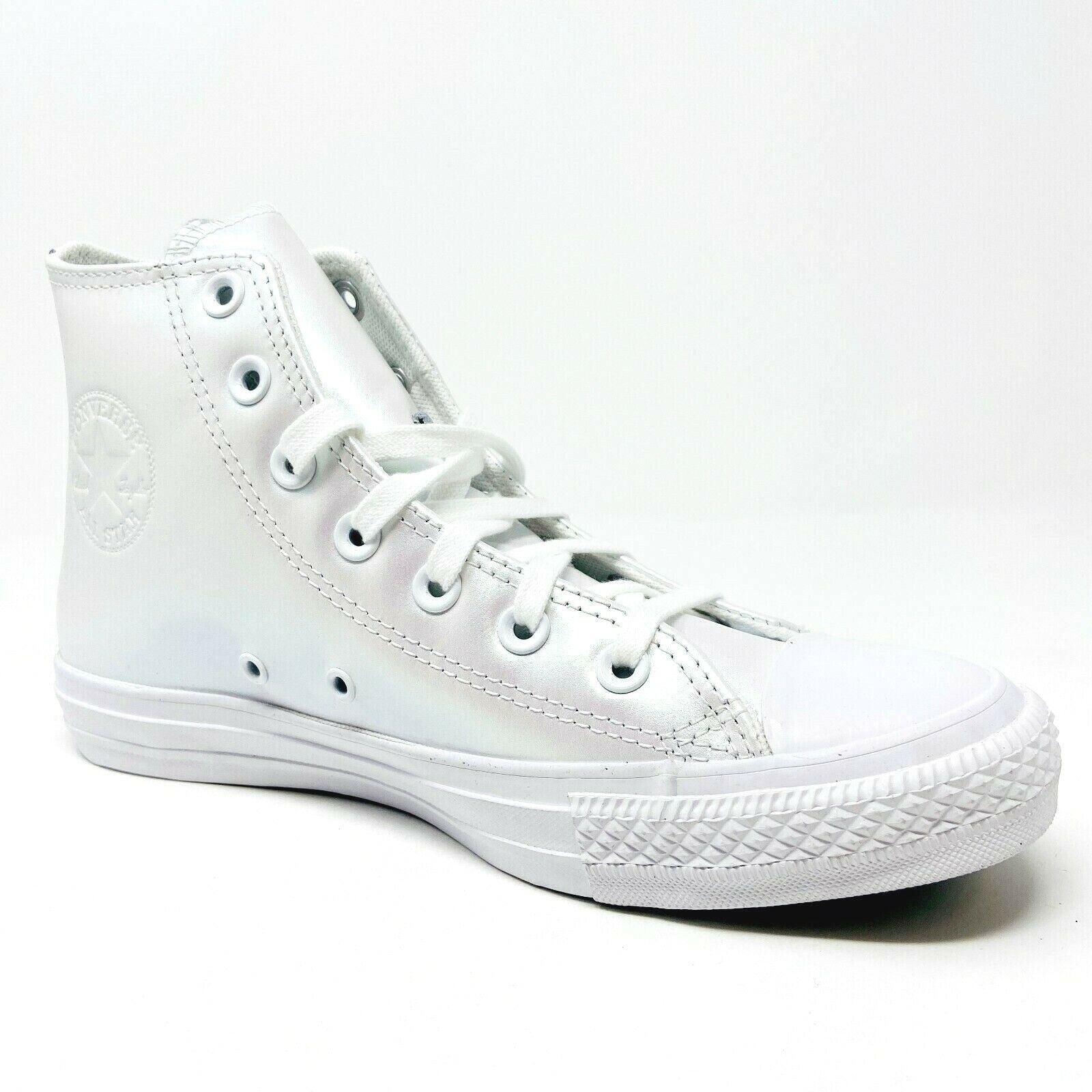 Converse Chuck Taylor All Star Hi White Iridescent Womens Casual Shoes 566094C