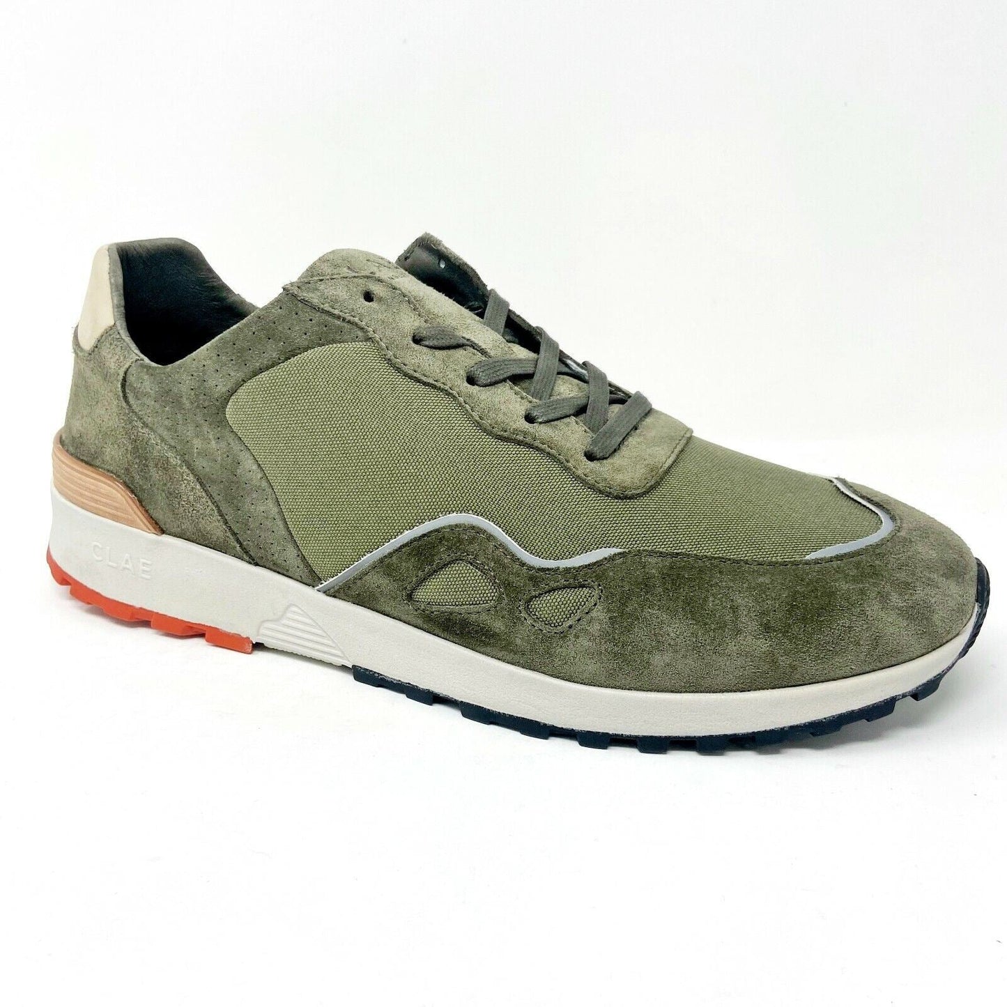 Clae Hayden Hiking Green Suede Mens Premium Casual Sneakers