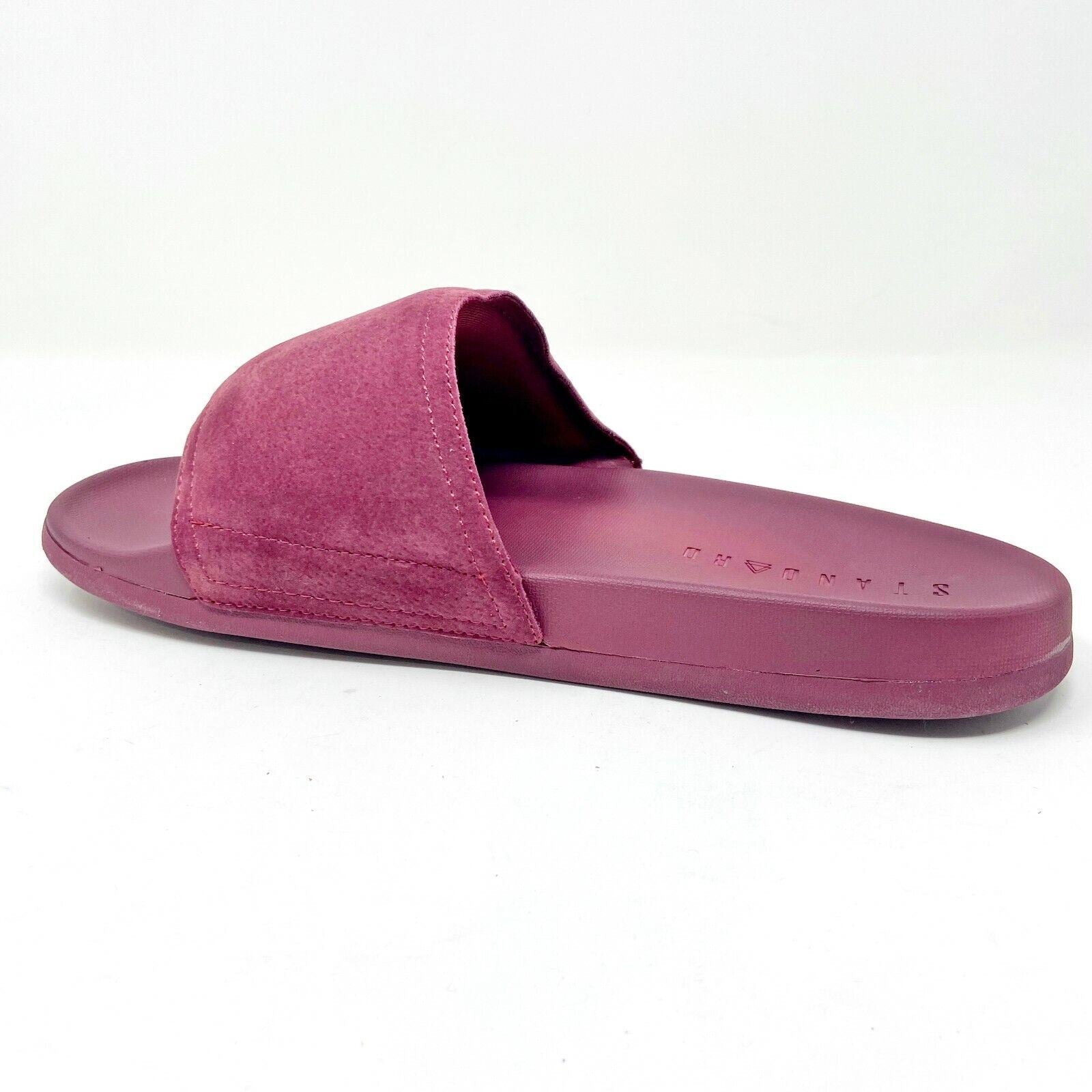 STNDRD Standard Los Angeles Monaco Suede Burgundy Mens Slide Sandals