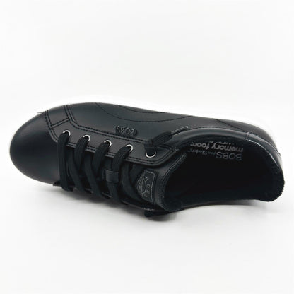 Skechers Bobs D'Vine Instant Delight Black Womens Wide Slip On Sneakers