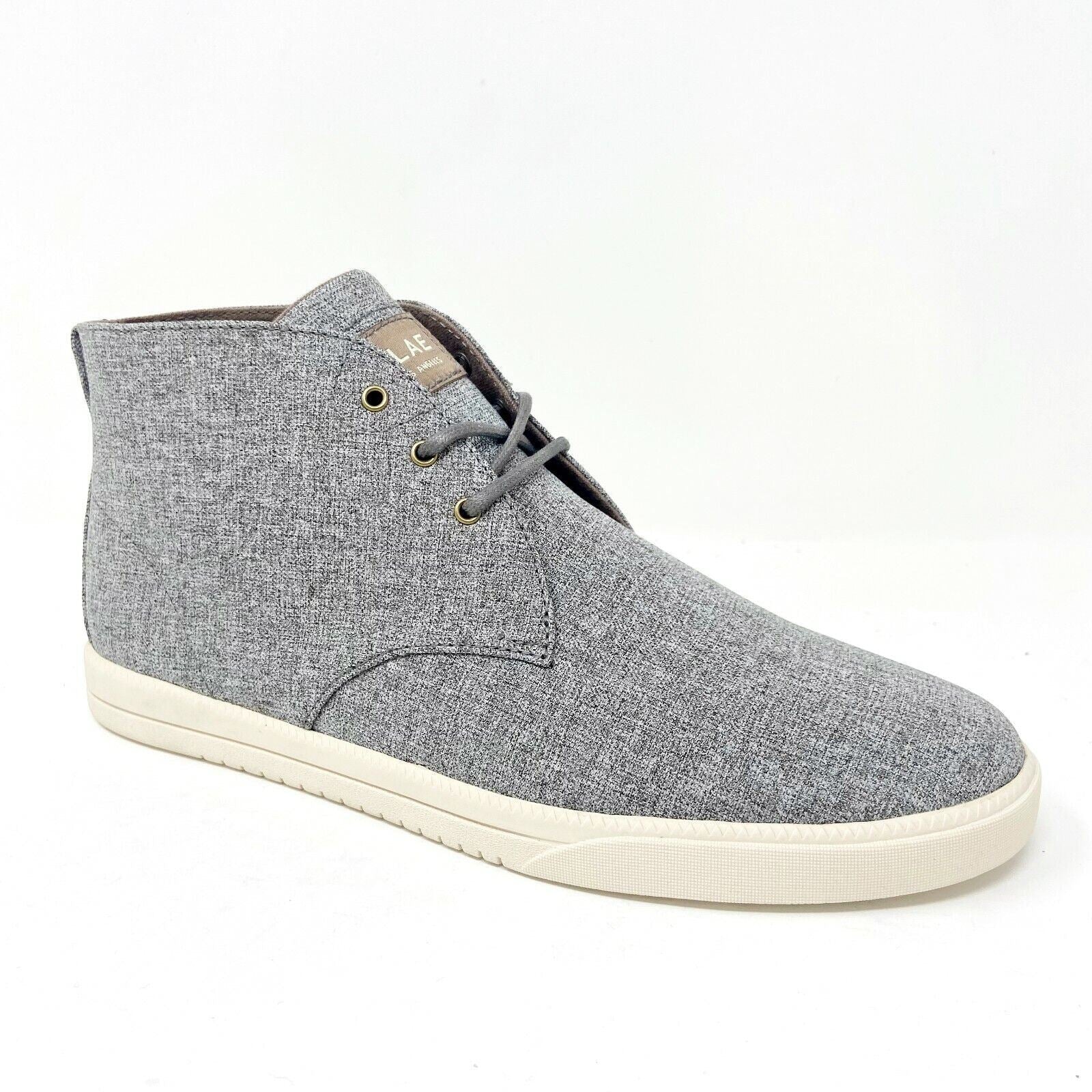 Clae Strayhorn Textile Redwood Mens Premium Mid Casual Sneakers