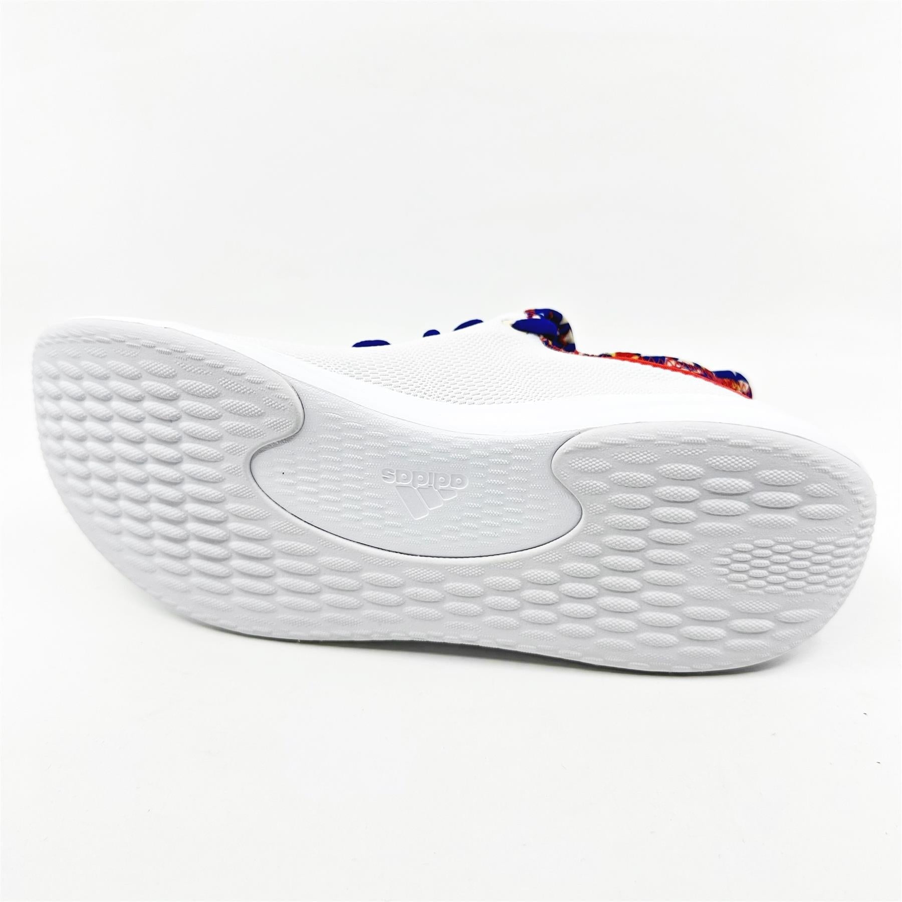 Adidas Cloudfoam Pure SPW Cloud White Orange Red Womens Athletic Sneakers