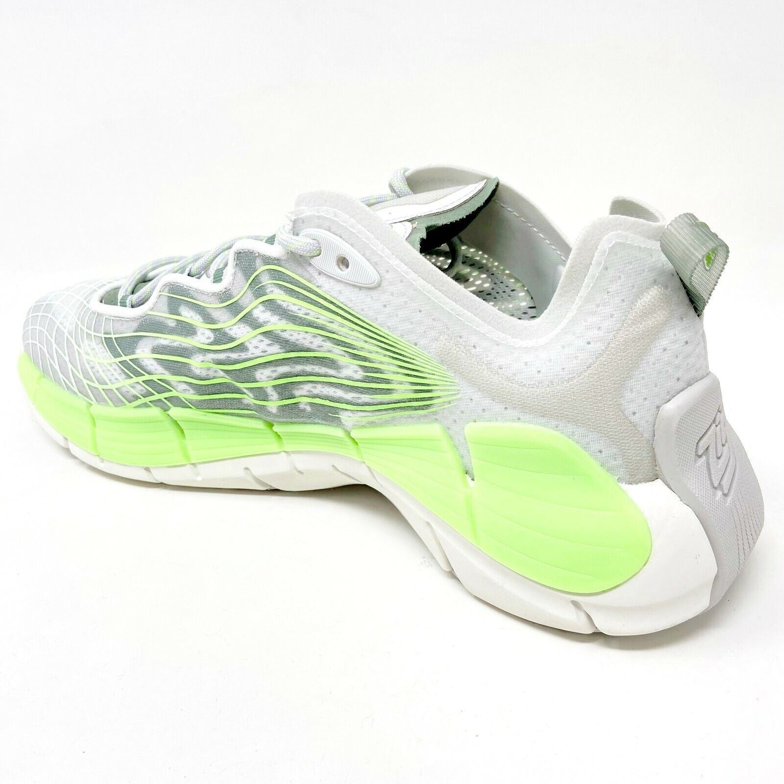 Reebok Zig Kinetica II Pure Grey Neon Mint Mens Running Shoes FY7744