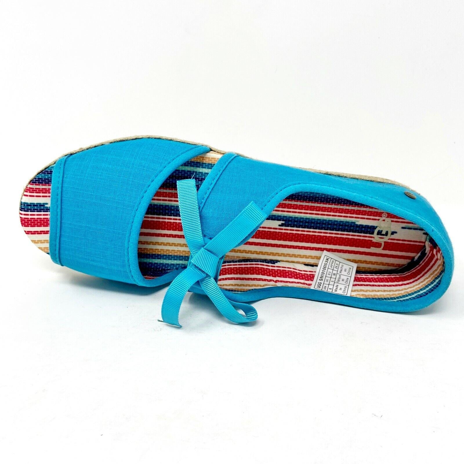 UGG K Ashleen Blue Womens Size 6 Sandals 1010053K SP6