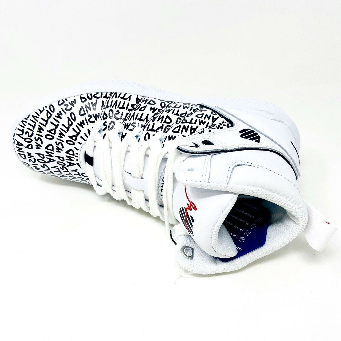 K Swiss x Gary Vee 004 Mid White Black Positivity & Optimism Womens Size 9.5