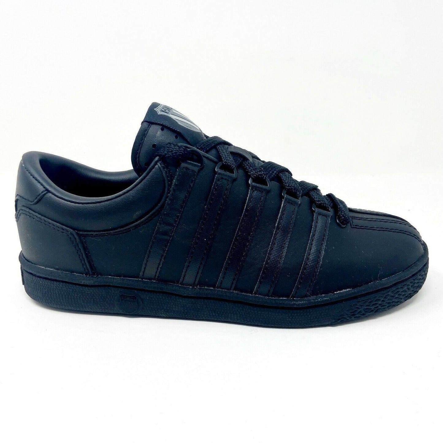 K-Swiss Classic Triple Black Varsity Kids Shoes Sneakers 80144