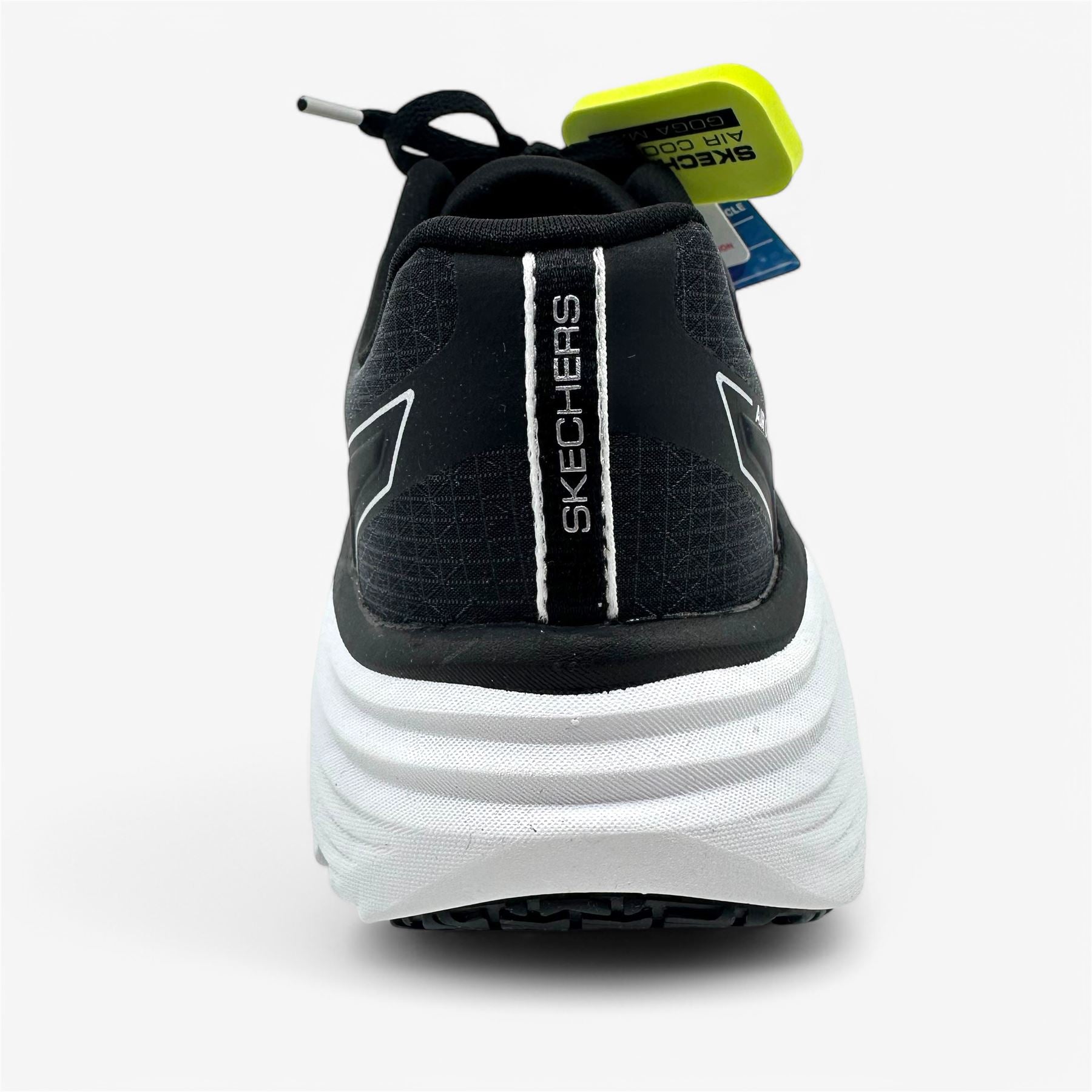Skechers Max Cushioning Endevour Galloway Black Silver Womens Athletic Sneaker