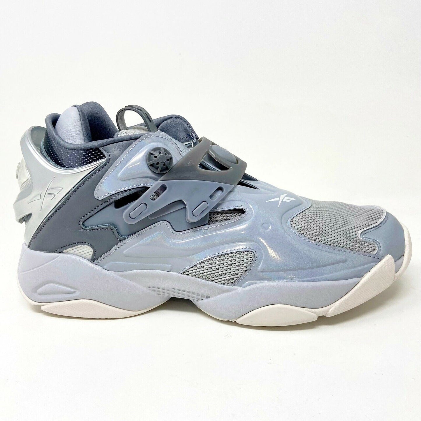 Reebok x JUNN J  Pump Court Cold Grey Metallic Mens Basketball Sneakers H69060