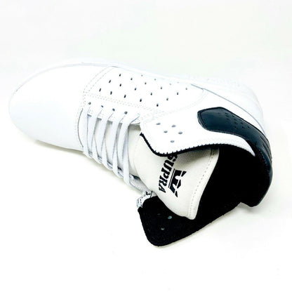 Supra Atom White Black Kids Size 5.5 Casual Sneakers SK91030