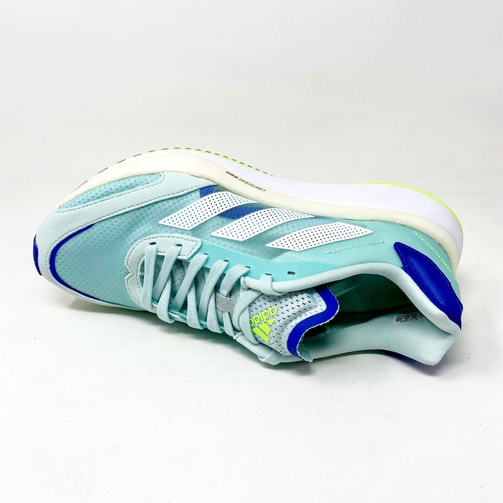 Adidas Adizero Boston 10 Halo Mint Blue White Womens Running Sneaker FZ2496