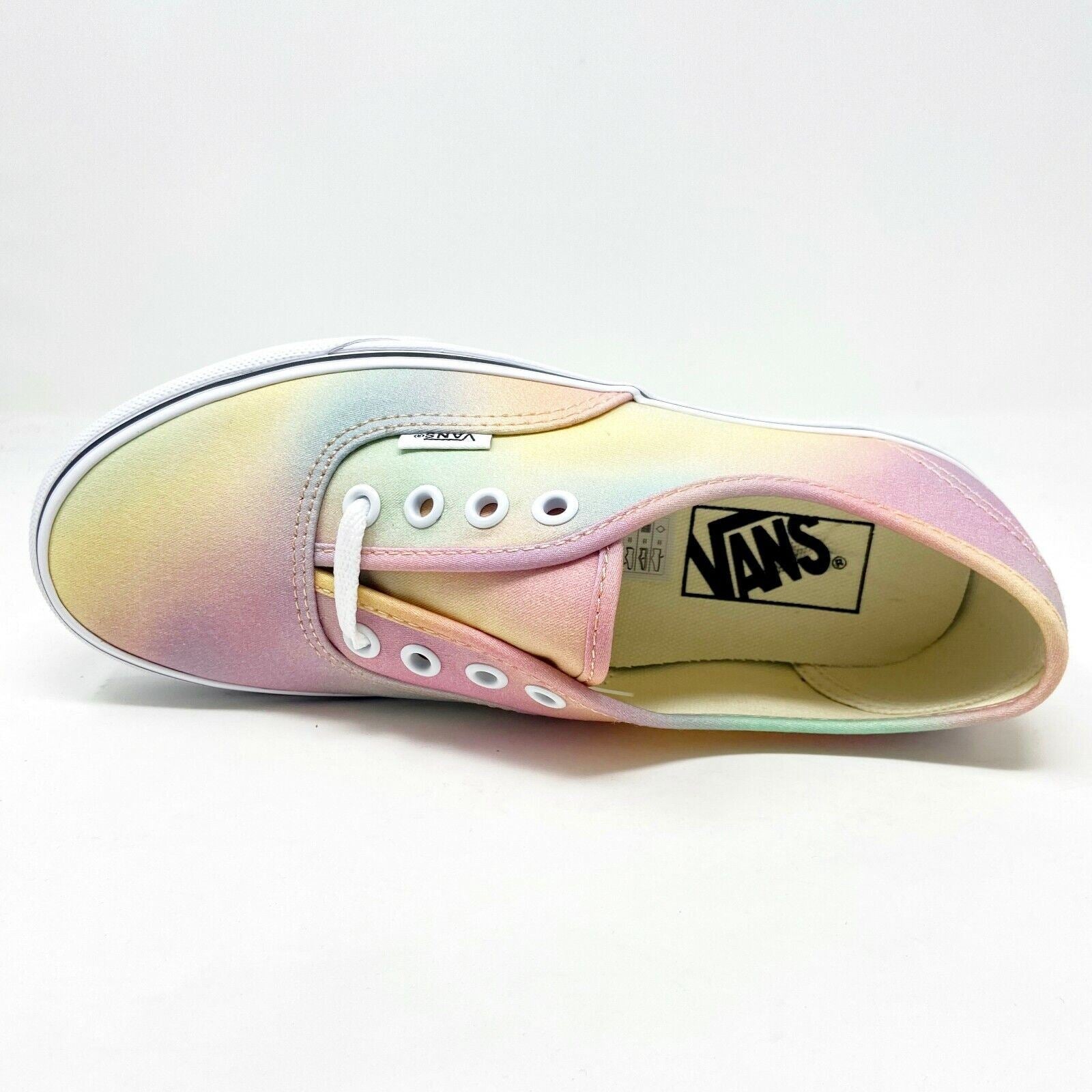 Vans Authentic (Aura Shift) Multicolor True White Womens Canvas Sneakers