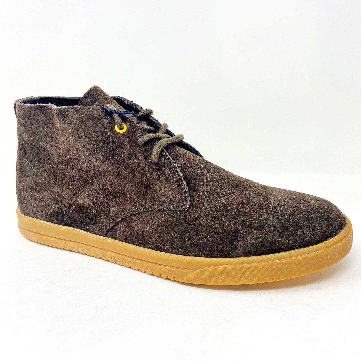 Clae Strayhorn Unlined Umber Suede Gum Mens Size 7 Casual Sneakers