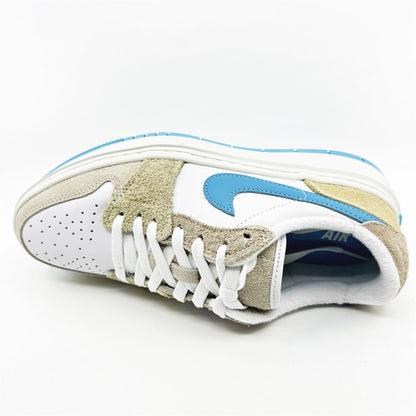 Jordan Air Jordan 1 Elevate Low SE White Baltic Blue Sanddrift Womens Athletic Sneaker