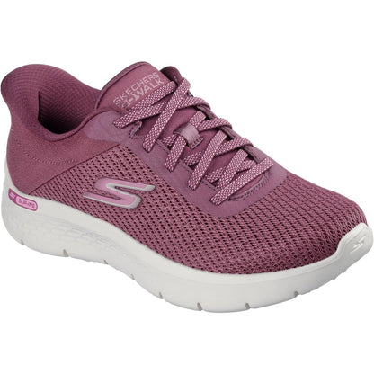 Women's Wide Fit Skechers 125516 Slip-ins Go Walk Flex Carla Trainers