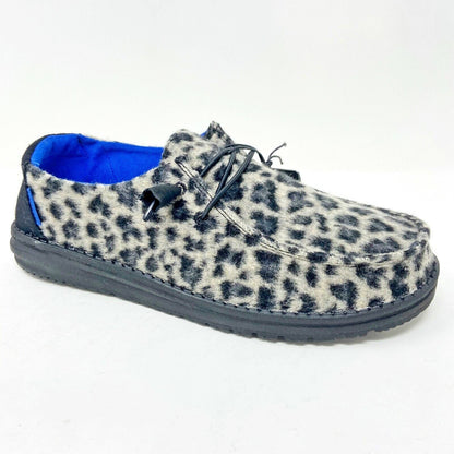 Hey Dude Womens Wendy Wild Cheetah Slip On Comfort Shoes