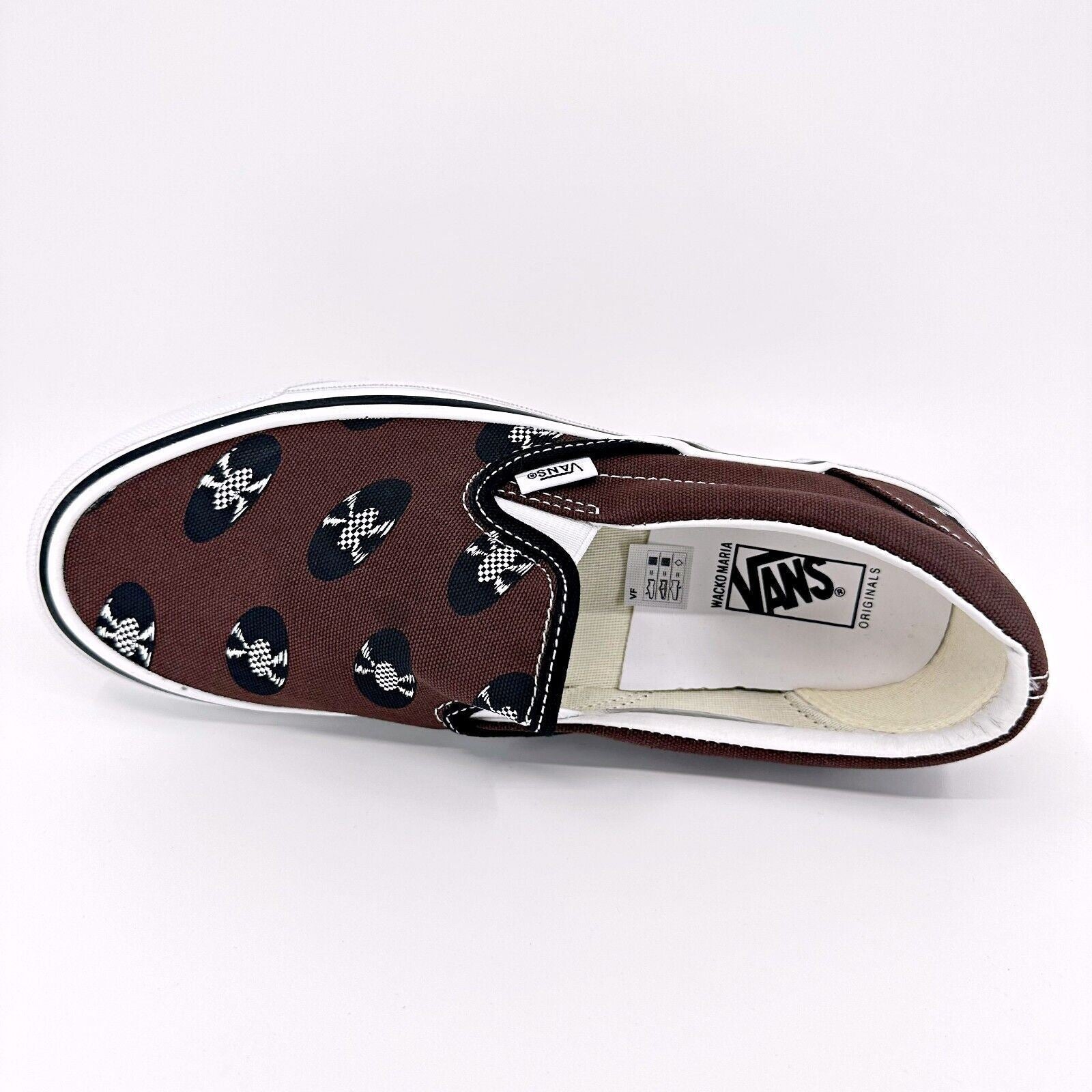 Vans Vault OG Classic Slip On (Wacko Maria) Brown Records Mens Sneakers