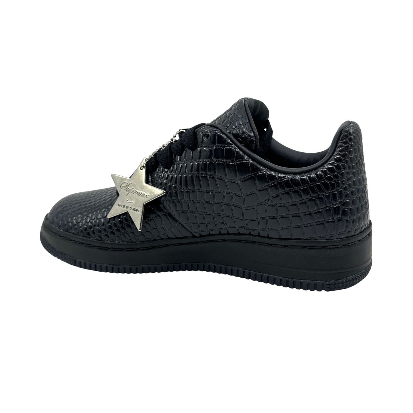 Nike Air Force 1 Supreme Black Anthracite Mens Size 9 Athletic Sneaker