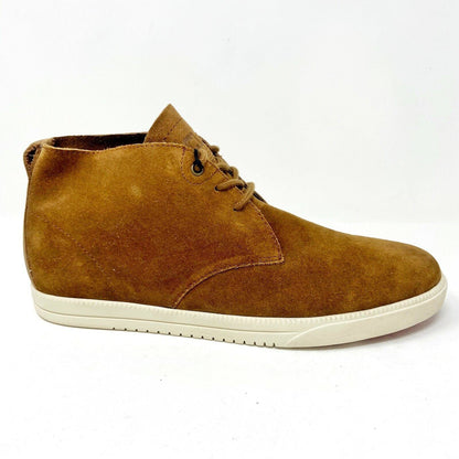 Clae Strayhorn Unlined Grizzly Suede Cream Mens Mid Casual Sneakers