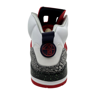 Jordan Spizike White Poison Green Red Mens Athletic Sneaker