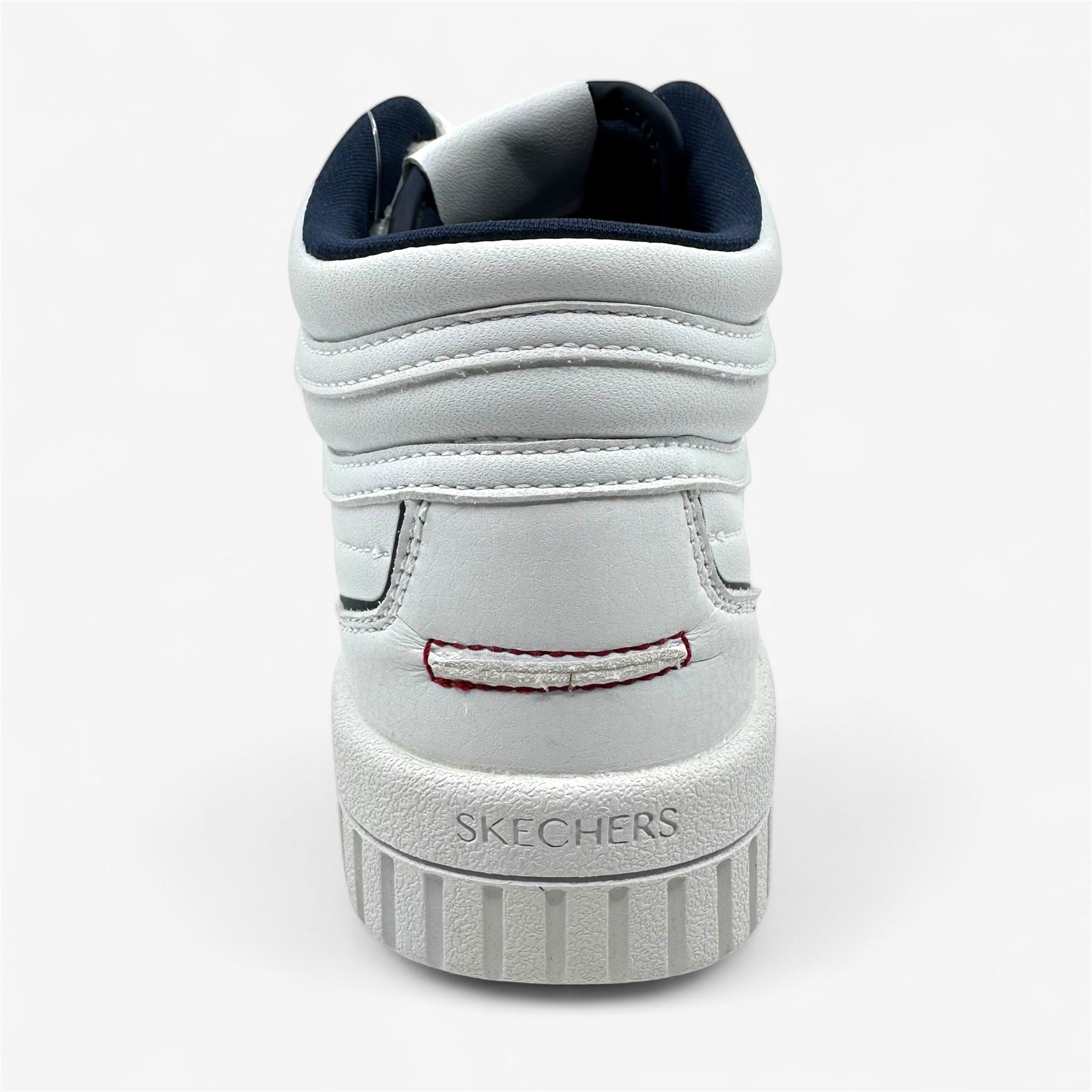 Skechers Jade High Reward White Navy Red Womens Size 5.5 Court Classics Sneaker