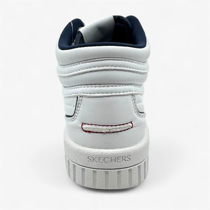 Skechers Jade High Reward White Navy Red Womens Size 5.5 Court Classics Sneaker