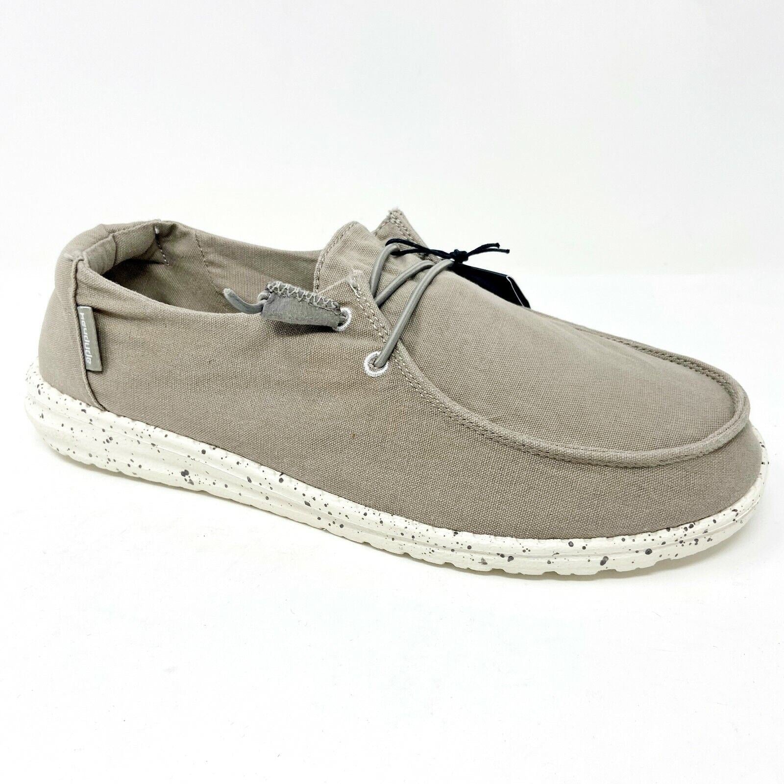 Hey Dude Womens Wendy Grey Slip On Comfort Lightweight Shoes