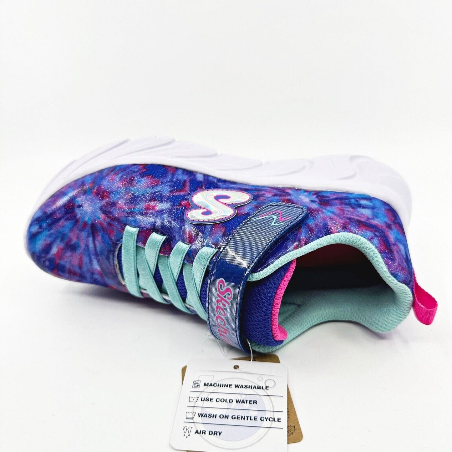 Skechers Dynamic Dash Vivid Paint Blue Kids Girls Size 1.5 Sneakers
