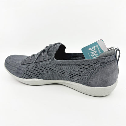 Skechers Newbury St Casually Charcoal Womens Slip On Sneakers
