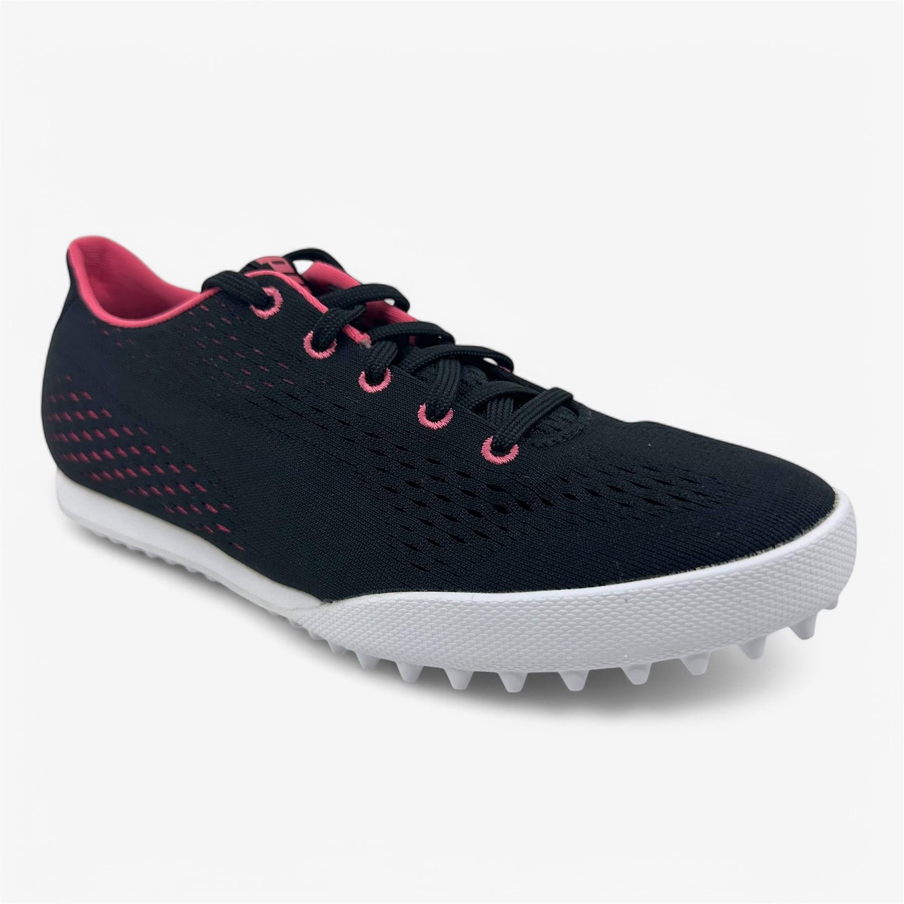 PUMA Monolite CAT Engineered Mesh Black Pink Womens Size 6.5 Spikeless Golf Sneaker