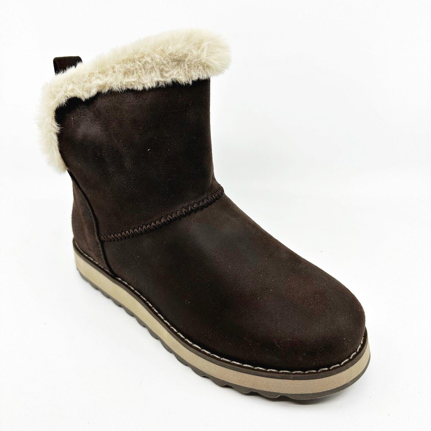 Skechers Keepsakes 2.0 Snowfall Chocolate Womens Size 6 Shearling Winter Boots