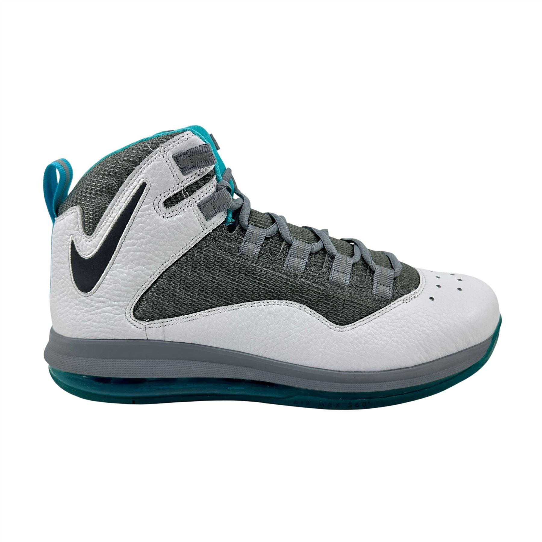 Nike Air Max Darwin 360 White Dark Grey Turquoise Mens Athletic Sneaker