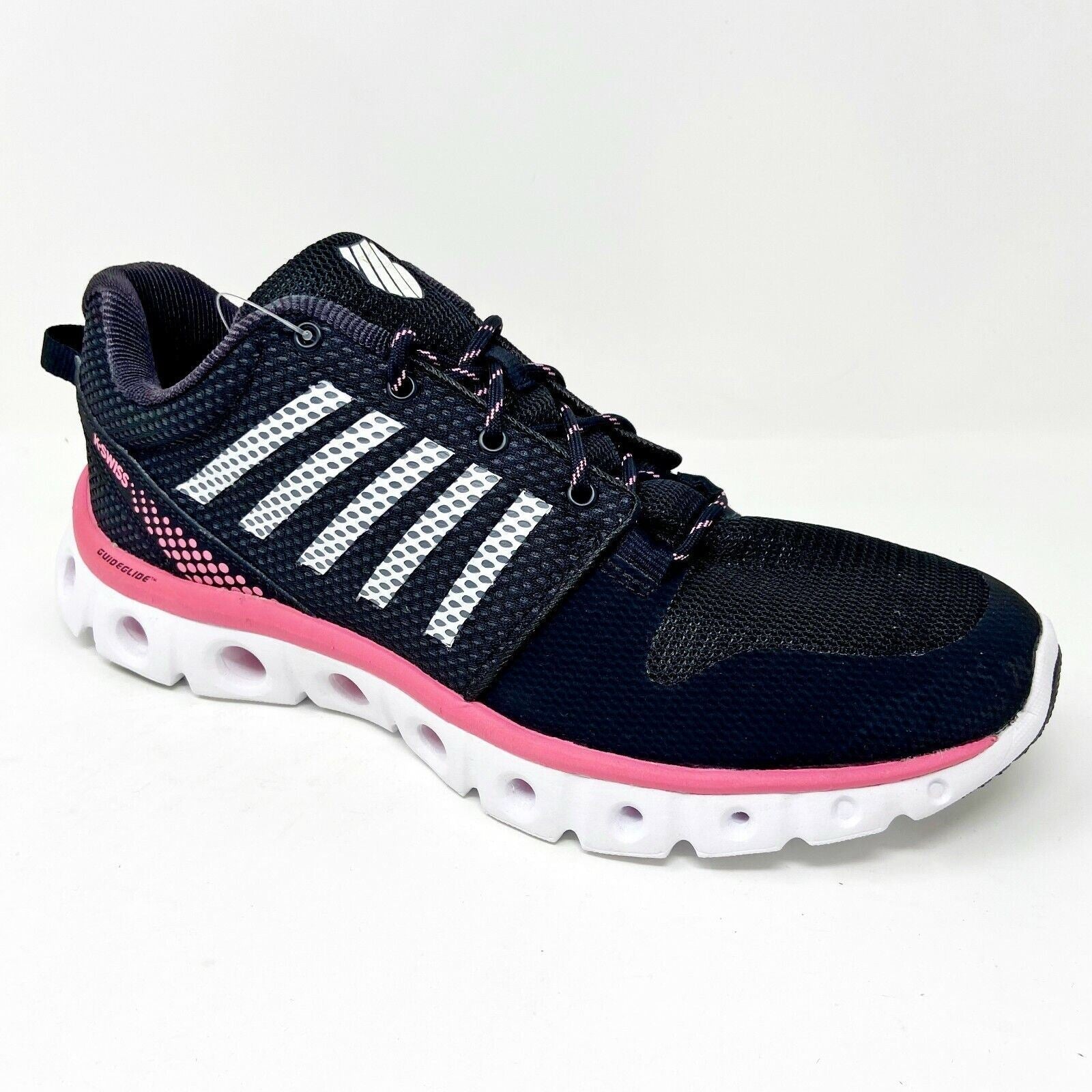 K-Swiss X Lite CMF Black Pink Leopard Womens Size 11 Running Shoes 93438 064