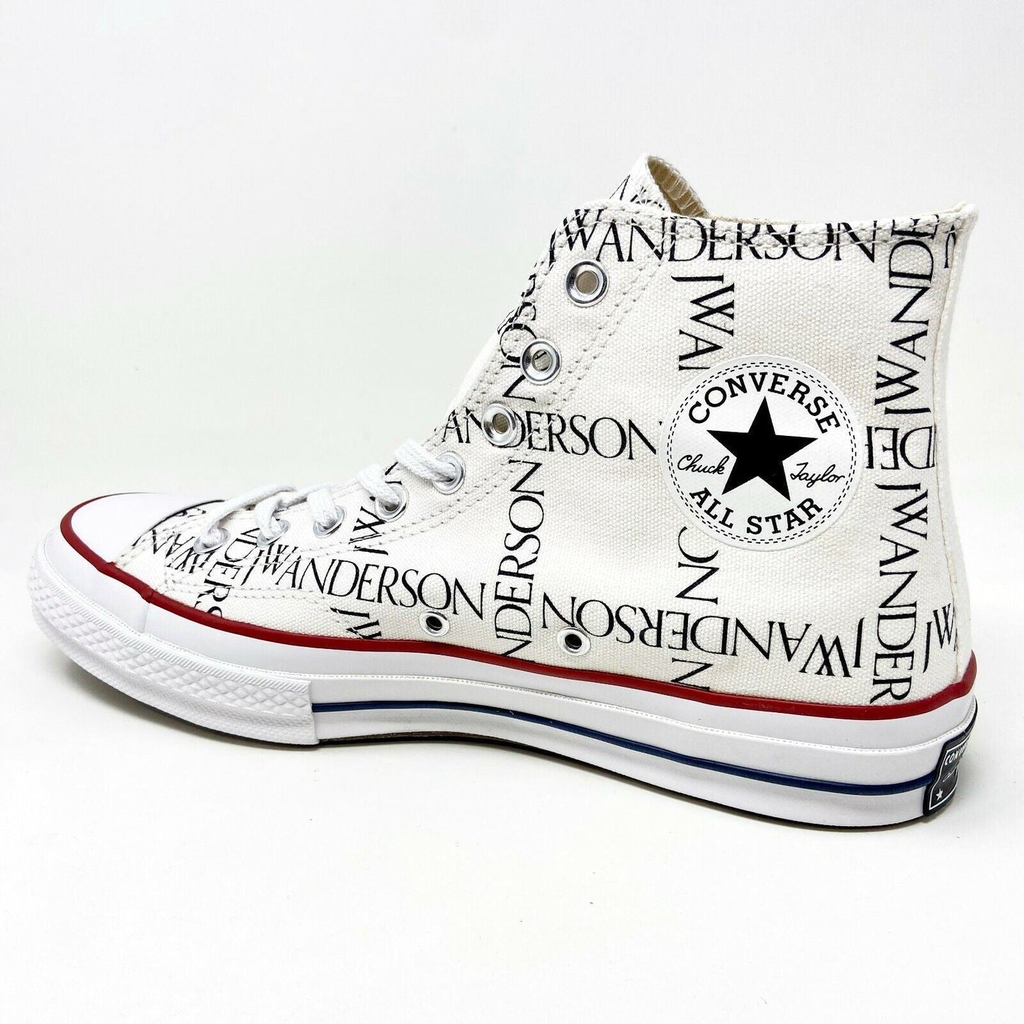 Converse Chuck 70 Hi Grid JW Anderson White Black Insign Mens Sneakers 160808C