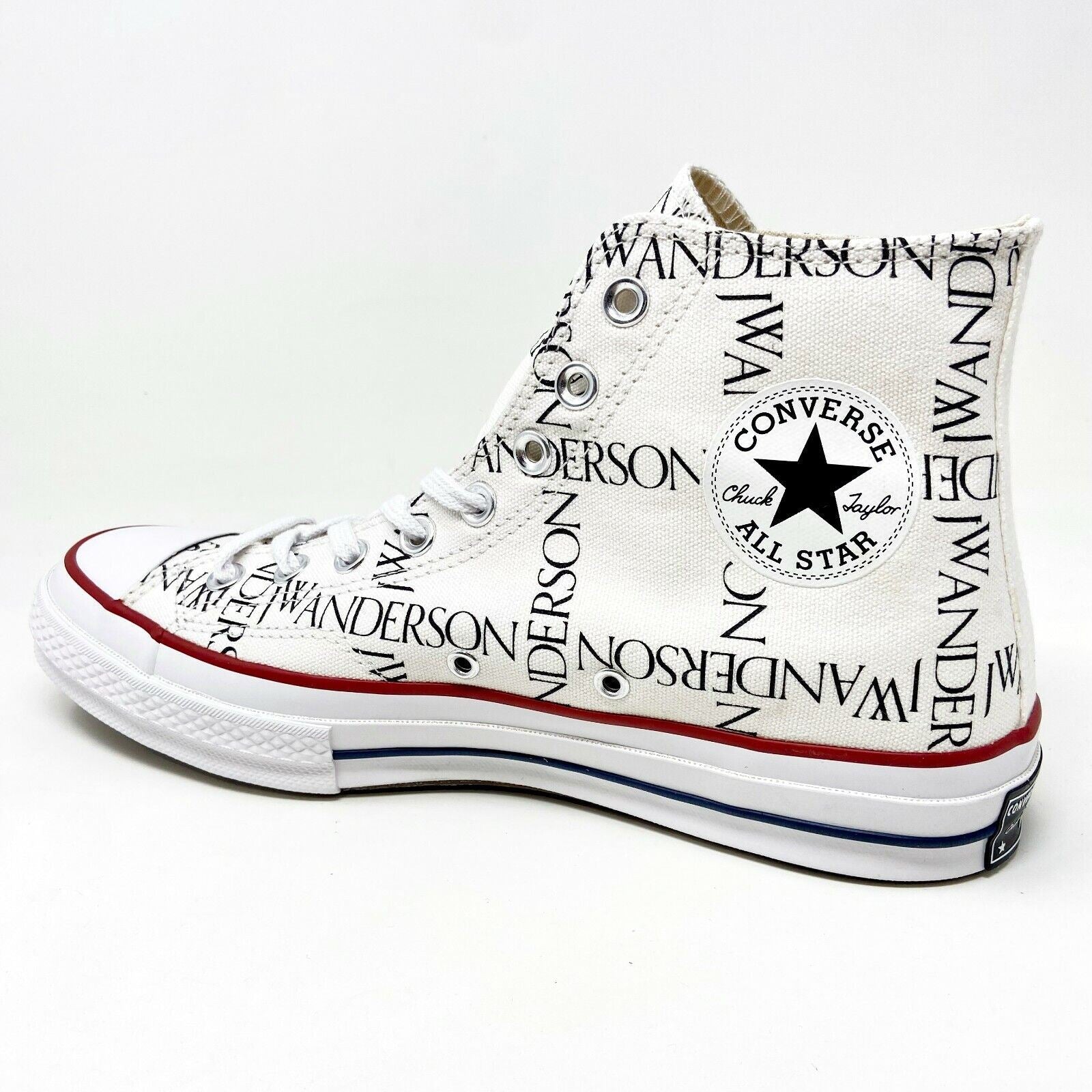 Converse Chuck 70 Hi Grid JW Anderson White Black Insign Mens Sneakers 160808C