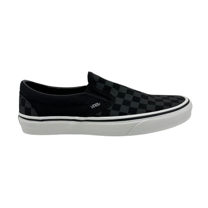 VANS Classic Slip On Checkerboard Black Womens Athletic Sneaker