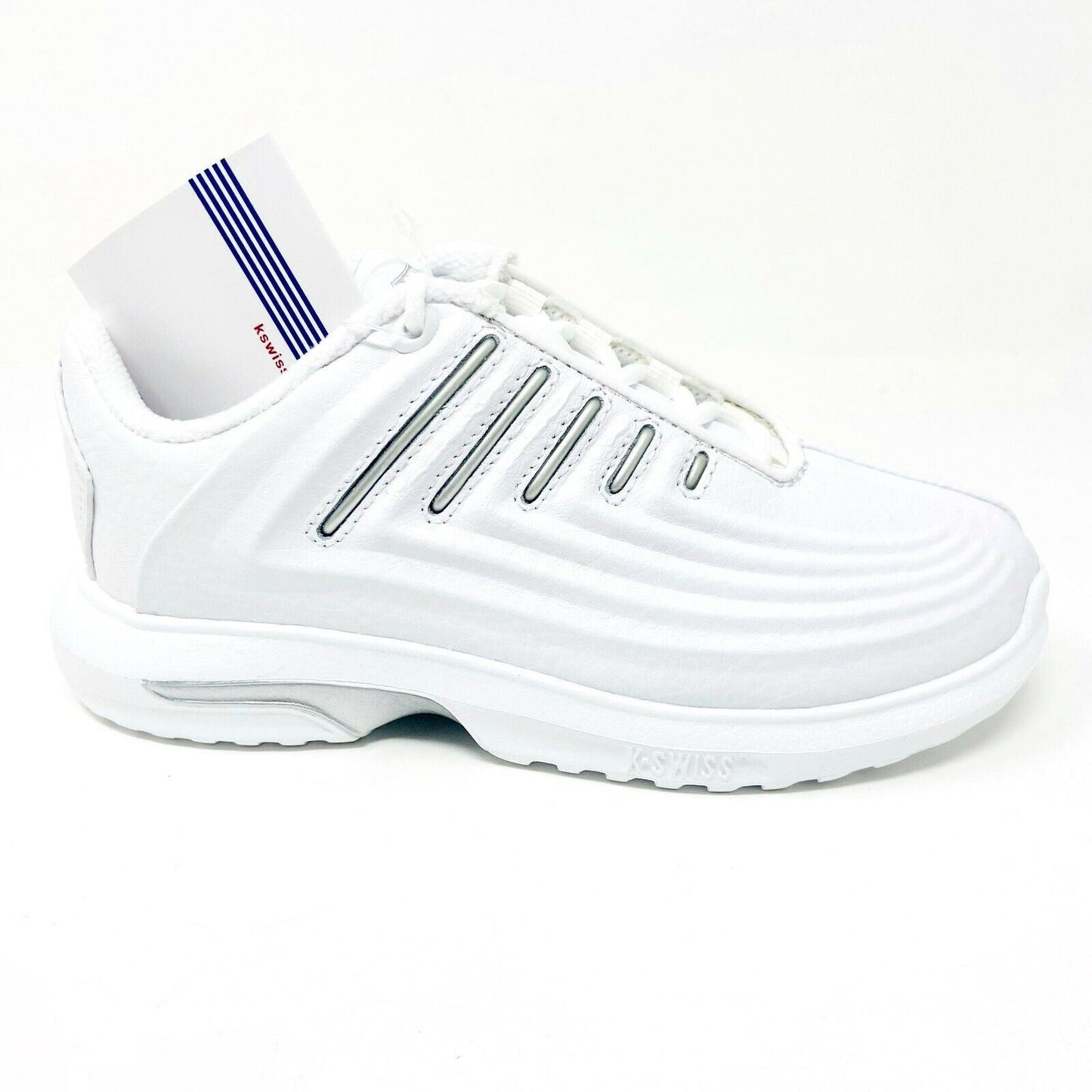 K-Swiss Maxon White Platinum Child Kids Casual Sneakers 5697147