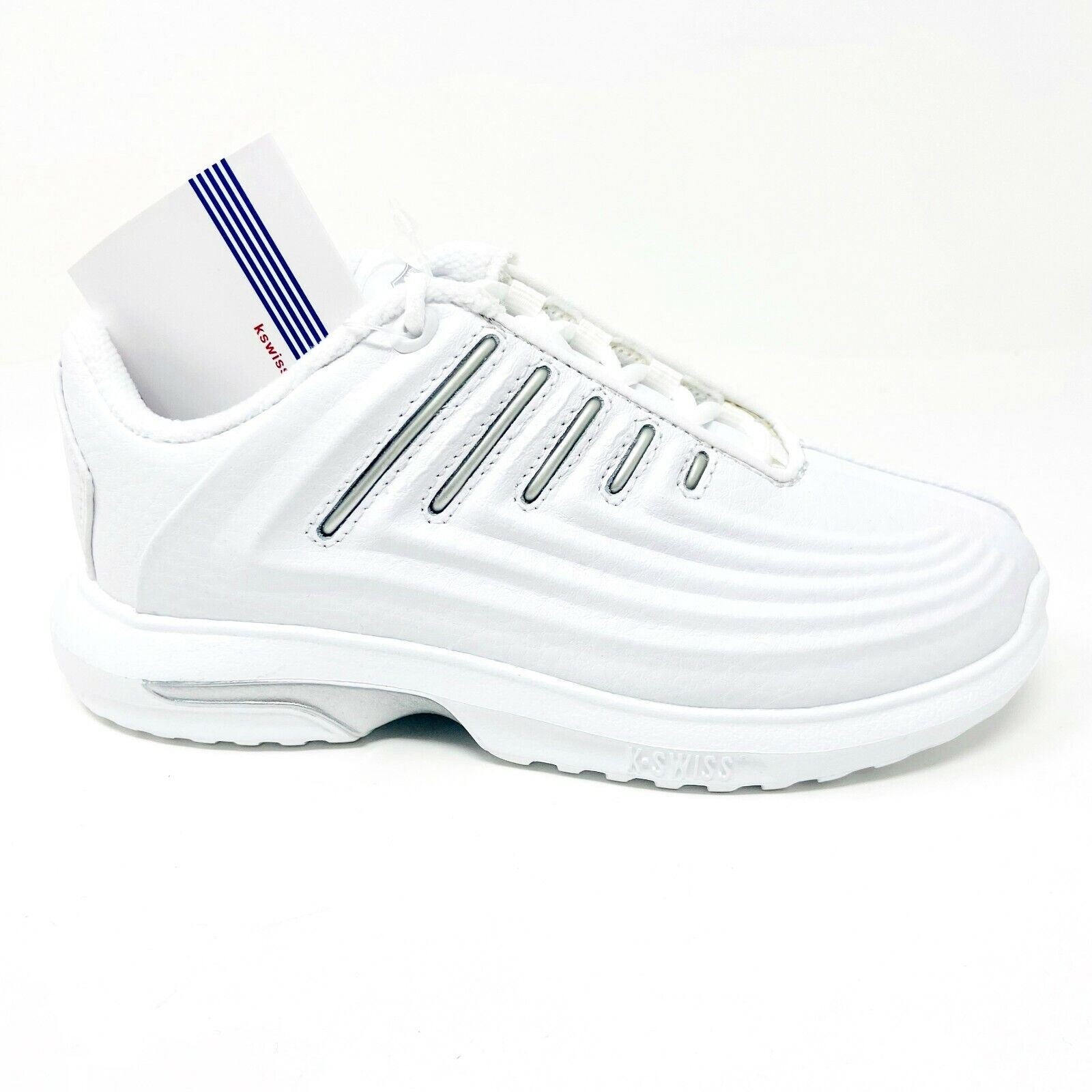 K-Swiss Maxon White Platinum Child Kids Casual Sneakers 5697147