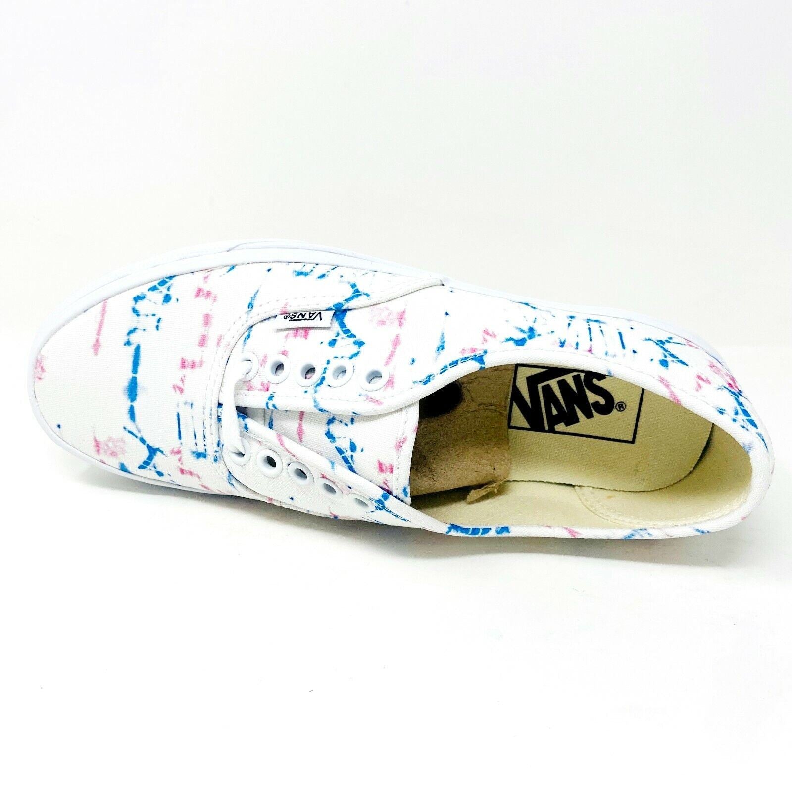 Vans Madewell Authentic Stained True White Tie Dye Womens Casual Shoes